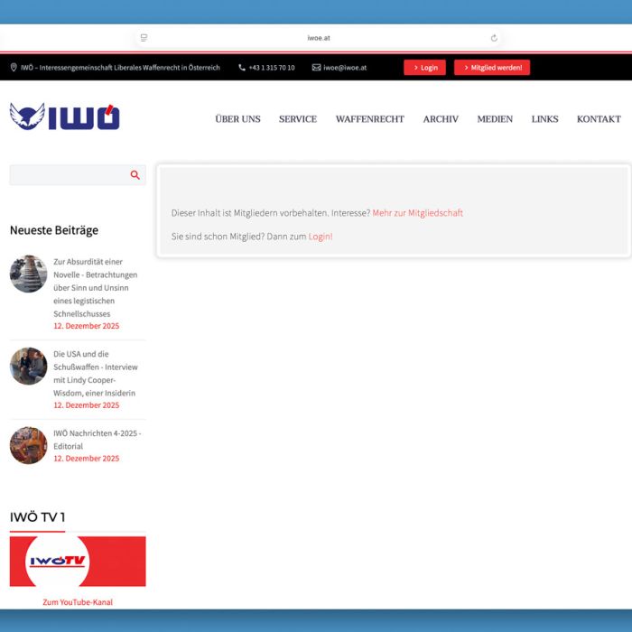 Membersbereich-Login